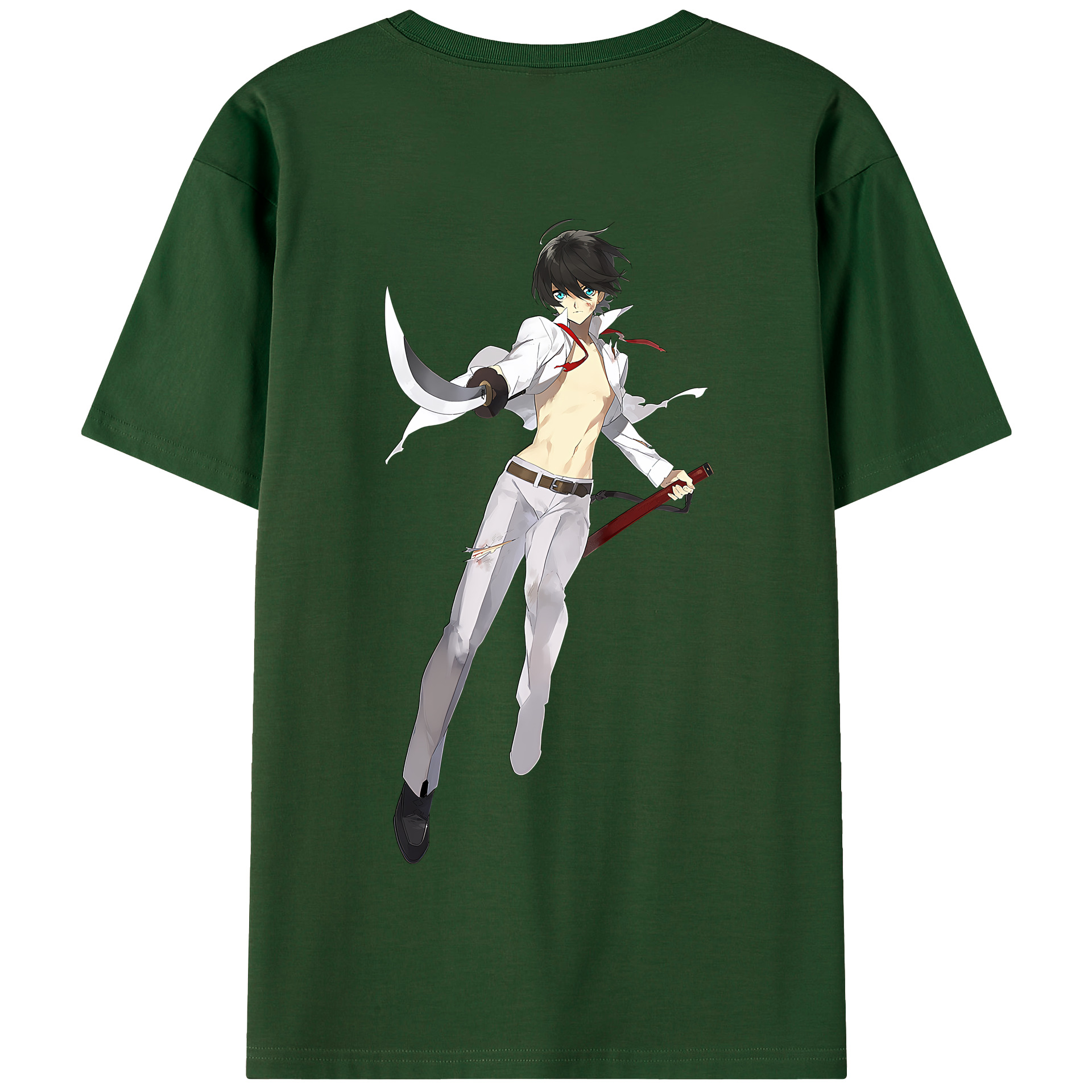 （画像用） 刀剣乱舞 Touken Ranbu 綿100％半袖Tシャツ（背面プリント）